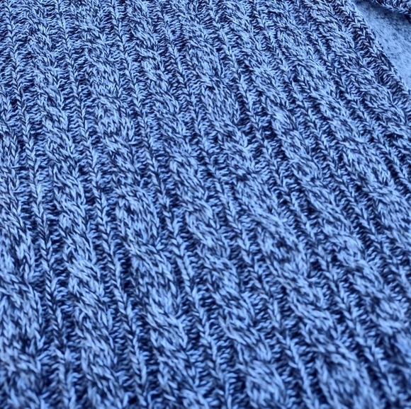 Croft & Barrow Cable Knit V Neck Pullover X-Large Space Gray - Picture 6 of 9